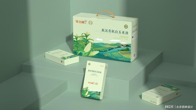 三碗打造独特有机杂粮食品包装麻将胡了北京西林设计助力牛(图4)